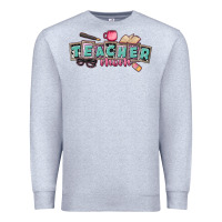 Heather Grey teacher mom Premium Sweatshirt - CowGirlArtShop
