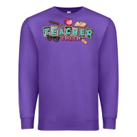 Purple teacher mom Premium Sweatshirt - CowGirlArtShop