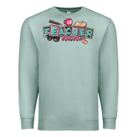Seafoam teacher mom Premium Sweatshirt - CowGirlArtShop