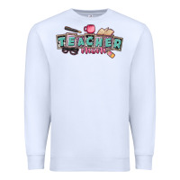 White teacher mom Premium Sweatshirt - CowGirlArtShop