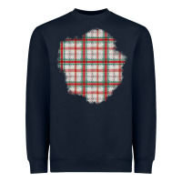 Christmas Tartan Patch Heavyweight Sweatshirt | Teevron