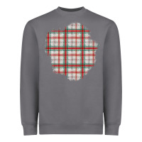 Storm Christmas Tartan Patch Heavyweight Sweatshirt - BundleAndBundleShop