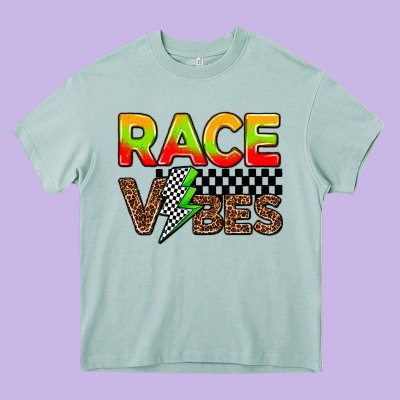 Race Vibes Heavy Core Tee Designed By Adodesignshop