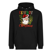 Black cowboy christmas western cactus Heavyweight Hoodie - CowGirlArtShop