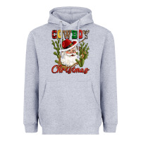 Cowboy Christmas Western Cactus Heavyweight Hoodie | Teevron