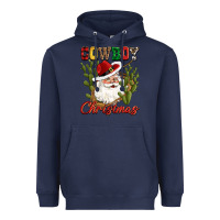 Navy cowboy christmas western cactus Heavyweight Hoodie - CowGirlArtShop