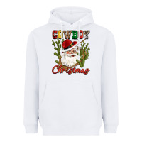 White cowboy christmas western cactus Heavyweight Hoodie - CowGirlArtShop