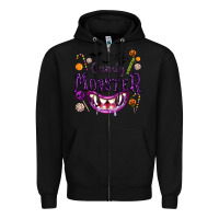 Black Candy Monster Zipper Hoodie - texasbilliewilder