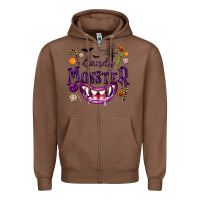 Chestnut Candy Monster Zipper Hoodie - texasbilliewilder