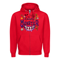 Red Candy Monster Zipper Hoodie - texasbilliewilder