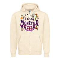 Sandshell Candy Monster Zipper Hoodie - texasbilliewilder