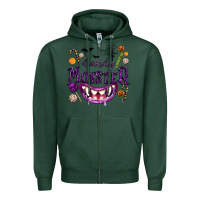 Sports Green Candy Monster Zipper Hoodie - texasbilliewilder