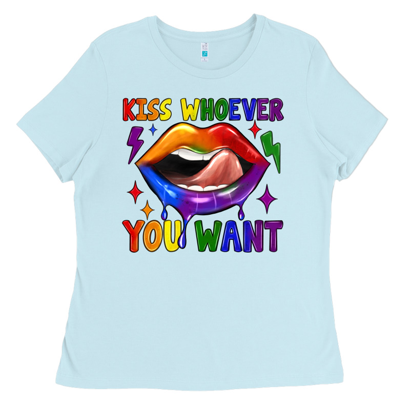 Kiss Whoever You Want Ladies Tee by JahusDesignShop | Teevron