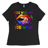 Black kiss whoever you want Ladies Tee - JahusDesignShop