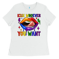 White kiss whoever you want Ladies Tee - JahusDesignShop
