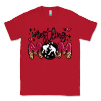 Red wrestling mom Classic Tee - MaliasSmallBusiness