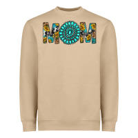 Western Mom With Turquoise Gemstone Heavyweight Sweatshirt | Teevron
