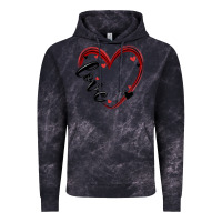 Cloud Black valentines day heart Vintage Hoodie - MaliasSmallBusiness