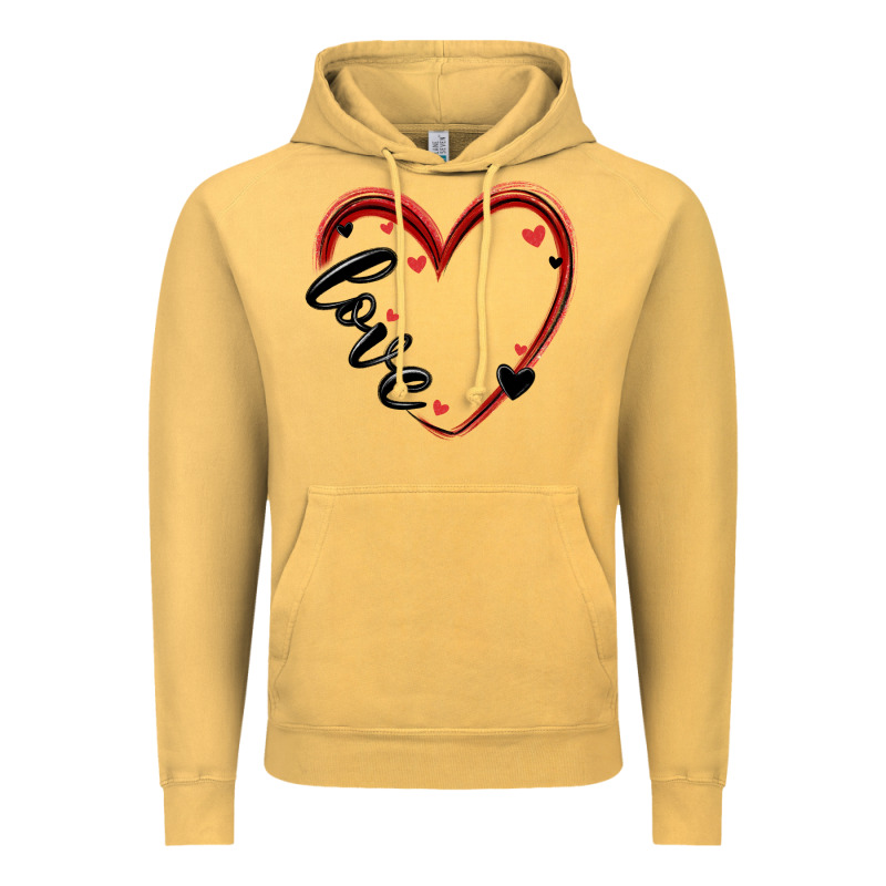 Valentines Day Heart Vintage Hoodie by MaliasSmallBusiness | Teevron