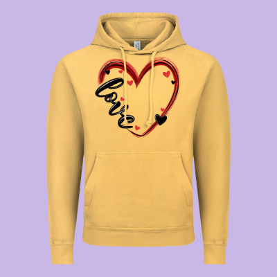 Valentines Day Heart Vintage Hoodie Designed By Maliassmallbusiness