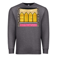 Charcoal Heather glitter pencil Premium Sweatshirt - CowGirlArtShop