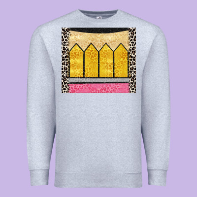 Glitter Pencil Premium Sweatshirt Designed By Cowgirlartshop