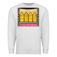 Oatmeal Heather glitter pencil Premium Sweatshirt - CowGirlArtShop
