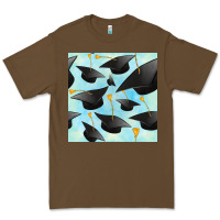 Cacao graduation cap seamless pattern Premium Tee - BundleAndBundleShop