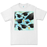 White graduation cap seamless pattern Premium Tee - BundleAndBundleShop