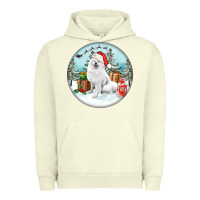 Pigment Pistachio Christmas samoyed dog Urban Hoodie - FaDigitalArtStudio