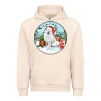 Sandshell Christmas samoyed dog Urban Hoodie - FaDigitalArtStudio