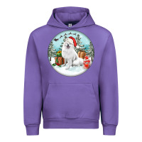 Tulip Christmas samoyed dog Urban Hoodie - FaDigitalArtStudio
