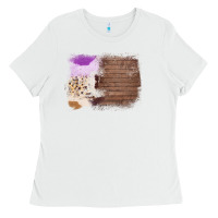 White Wood Cowhide Pattern Ladies Tee - Bettercallsaul