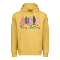 Antique Gold merry christmas trees Premium Hoodie - CowGirlArtShop