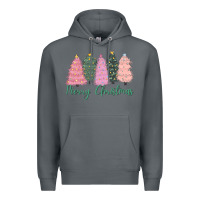 Rock merry christmas trees Premium Hoodie - CowGirlArtShop