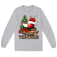 Moon Dust Teacher With Christmas Tree Long Sleeve Tee - BundleAndBundleShop