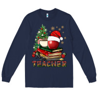 Teacher With Christmas Tree Long Sleeve Tee | Teevron