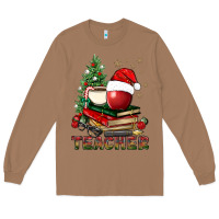 Toasted Coconut Teacher With Christmas Tree Long Sleeve Tee - BundleAndBundleShop