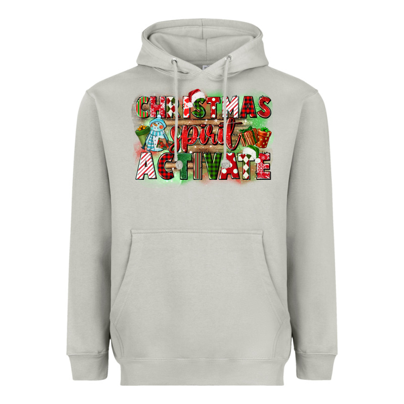 Christmas Spirit Activate Heavyweight Hoodie by CowGirlArtShop | Teevron