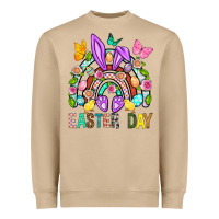 Mushroom Easter Day Rainbow Heavyweight Sweatshirt - BundleAndBundleShop