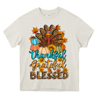 Cream thankful grateful blessed turkey Heavy Core Tee - Artiststas