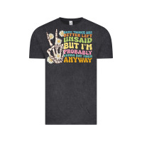 Vintage Black some things are better left unsaid Vintage Tee - MaliasSmallBusiness
