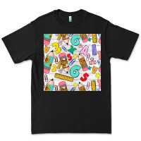 Black back to school seamless pattern Premium Tee - BundleAndBundleShop
