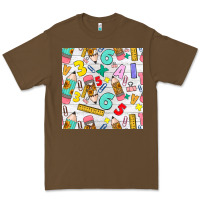 Cacao back to school seamless pattern Premium Tee - BundleAndBundleShop