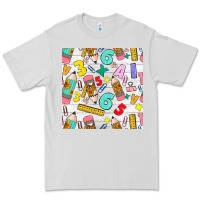 Dove Grey back to school seamless pattern Premium Tee - BundleAndBundleShop
