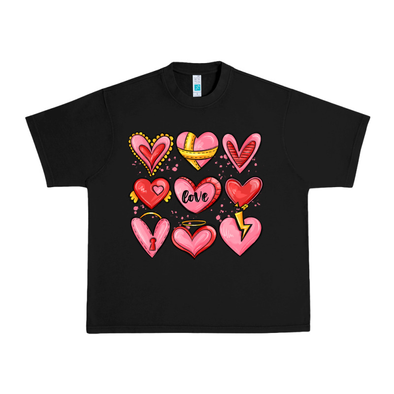 Sketch Hearts Urban Heavy Tee by MaliasSmallBusiness | Teevron