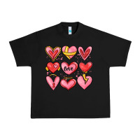 Black sketch hearts Urban Heavy Tee - MaliasSmallBusiness