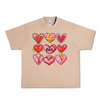 Burro sketch hearts Urban Heavy Tee - MaliasSmallBusiness