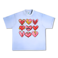 Grape Ice sketch hearts Urban Heavy Tee - MaliasSmallBusiness