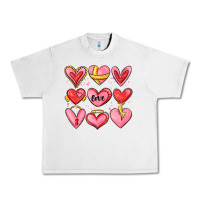 Lunar Rock sketch hearts Urban Heavy Tee - MaliasSmallBusiness